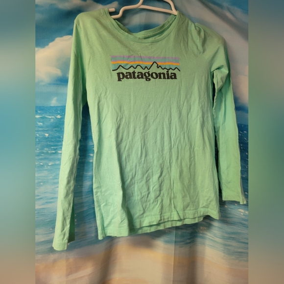 Patagonia Other - Patagonia Mint Green Long Sleeve Tshirt Youth‎ Size Large 12